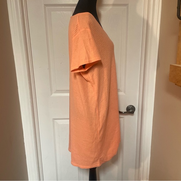 La Vie En Rose Coral V-Neck Tunic - Picture 3 of 6